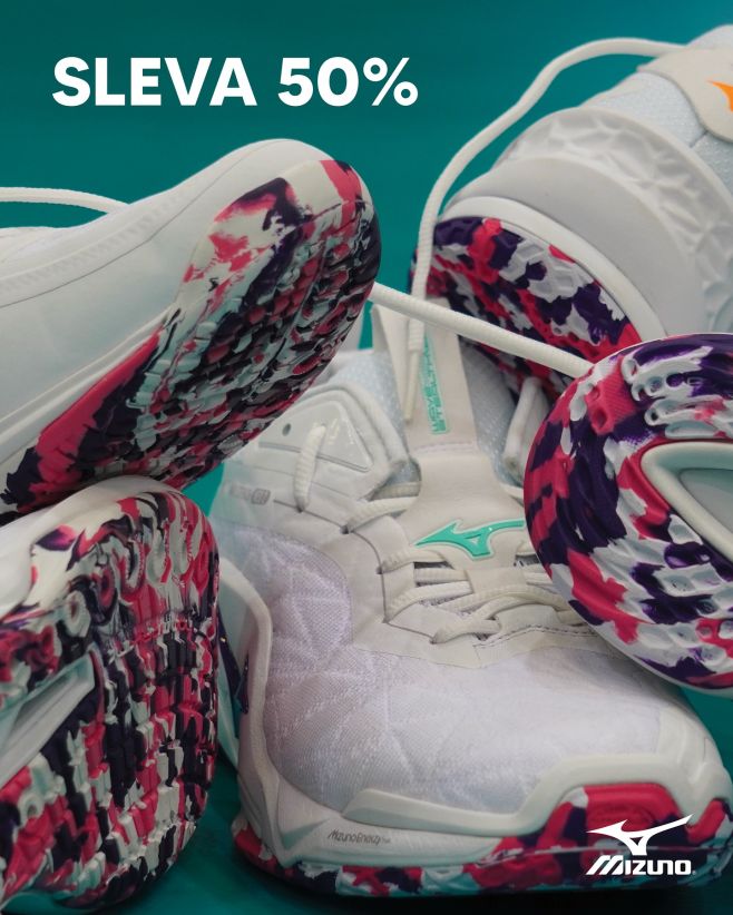 Nachystali jsme si pro vás slevu až 50% na sálovky Mizuno.😝 Tak neváhej a vyber si svůj pár ještě dnes!😎 #mizuno #mizunocz...
